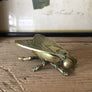 Vintage Brass Fly Insect Trinket Vesta Box