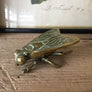 Vintage Brass Fly Insect Trinket Vesta Box