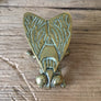 Vintage Brass Fly Insect Trinket Vesta Box