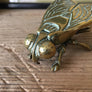 Vintage Brass Fly Insect Trinket Vesta Box