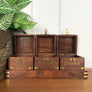 Vintage Kitchen Storage Canisters - Teak & Brass