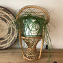 Vintage Miniature Boho Peacock Chair or Planter