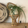 Vintage Miniature Boho Peacock Chair or Planter
