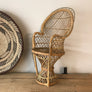 Vintage Miniature Boho Peacock Chair or Planter