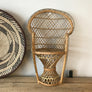 Vintage Miniature Boho Peacock Chair or Planter