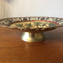 Vintage Brass Palm Tree Bowl