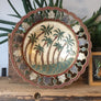 Vintage Brass Palm Tree Bowl