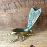 Vintage Brass Fly Insect Trinket Vesta Box