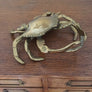 Mid Century Brass Crab Trinket Box / Ornament