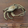 Mid Century Brass Crab Trinket Box / Ornament