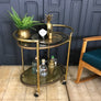 Vintage Bamboo Design Drinks Trolley / Bar Cart