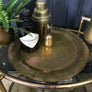 Vintage Brass Engraved Serving Tray #2
