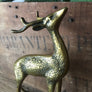 *Medium* Vintage Brass Pair of Deer