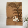LARGE Vintage Macrame 'Flamingos' Wall Hanging
