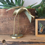 Vintage Brass Crane Ornament (leaning)