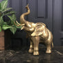 HUGE Vintage Mid Century Brass Elephant