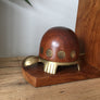 Vintage Teak & Brass Tortoise Bookends