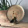 Vintage Brass Peacock Ornament