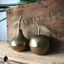 Vintage Brass Apple & Pear Trinket Boxes