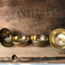 Vintage Brass Apple & Pear Trinket Boxes