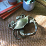 Mid Century Brass Crab Trinket Box / Ornament