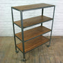 Industrial steel factory shelving rack/trolley