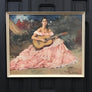 Mid Century 'Flamenco Lady' Framed Print #A1