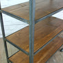 Industrial steel factory shelving rack/trolley