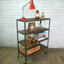 Industrial steel factory shelving rack/trolley