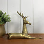 Large Mid Century Brass Deer / Stag #A1