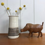 Mid Century Wooden Warthog #A11