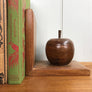 Vintage Teak Apple Bookends