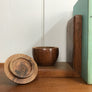 Vintage Teak Apple Bookends