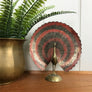 Mid Century Brass Peacock Ornament #A11