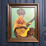Mid Century 'Guitar Boy' Framed Print