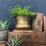 Vintage Brass Frett Work Planter