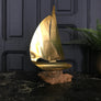 Mid Century Brass Sailing Boat