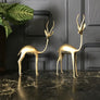 Mid Century Brass Antelope