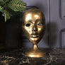 Mid Century Brass Mask Ornament