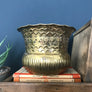 Vintage Brass Frett Work Planter