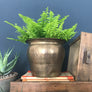 Vintage Brass 'Hammered' Planter