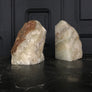 Mid Century Natural Agate Bookends