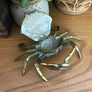 Mid Century Brass Crab Trinket Box / Ornament