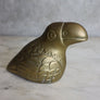 Petite Vintage Hollywood Regency Brass Toucan