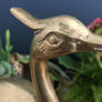 Vintage Mid Century Brass Crane