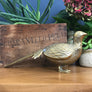 Vintage Mid Century Brass Pheasant