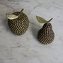 Vintage Studded Brass Apple & Pear 22-1