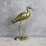 Vintage Hollywood Regency Brass Crane 22-01