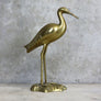 Vintage Hollywood Regency Brass Crane 22-01