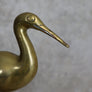 Vintage Hollywood Regency Brass Crane 22-01